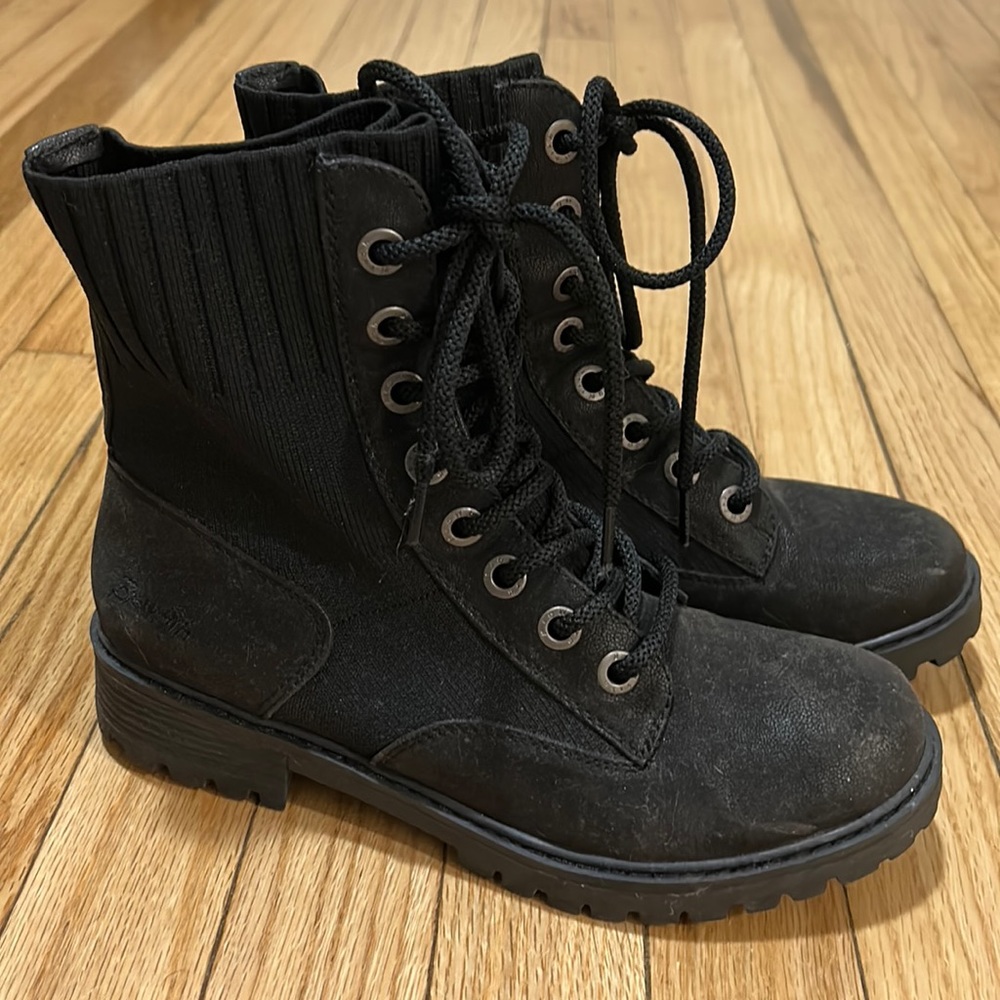 Black Combat style boots